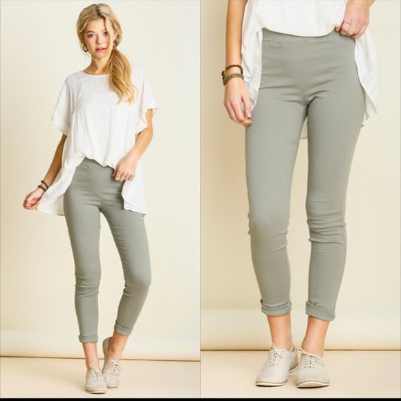 Jaxie's Unique Pants - Mint Leggings With Back Pockets